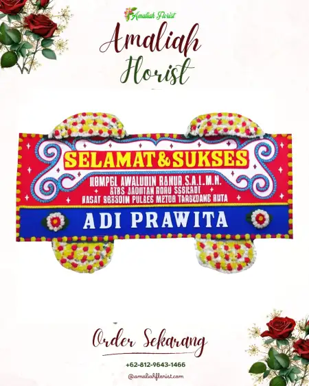 Papan Bunga Ucapan Selamat Ranterejo